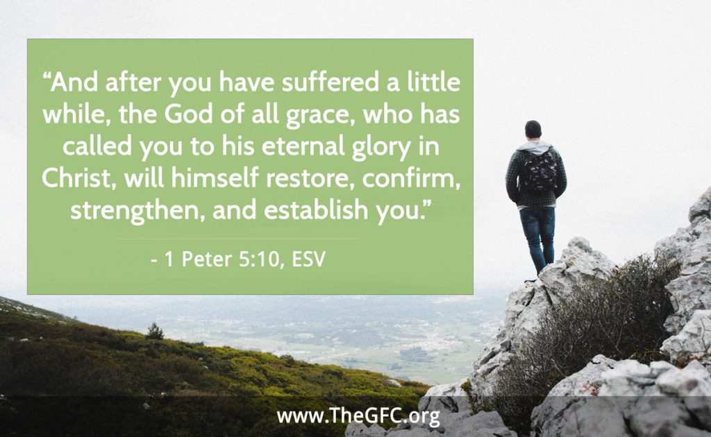 Picture quote for 1 Peter 5:10